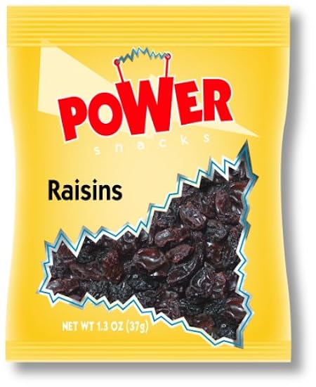 Azar Nut Company Power Snack Raisins, 1-Ounce Bags (Pac
