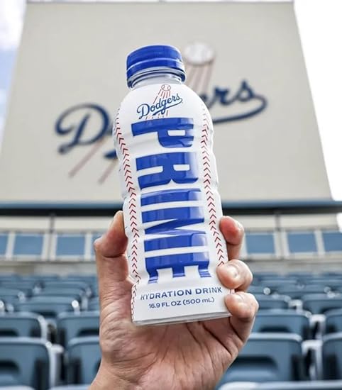 Prime Hydration Los Angeles Dodgers Limited Edition | Sports Drinks | Electrolyte Enhanced for Ultimate Hydration | 250mg BCAAs | B Vitamins | Antioxidants | 2g Of Sugar | 16.9 Fluid Ounce | 12 Pack 83790407