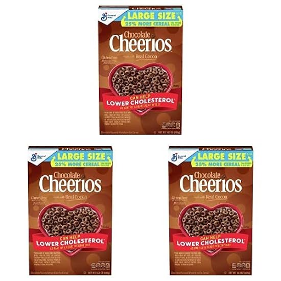 Cheerios Frühstück Cereal, Schokolade, Gluten Free, 14.3 oz (Pack of 3) 636282199