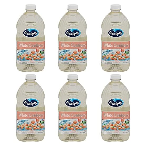 Ocean Spray Weiß Cranberry Juice 64 fl oz 6 Pack by Qua