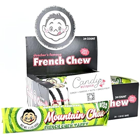 Doscher´s French Chew Soda Shop 24ct Box | Free Candy Retailer Sticker! (Mountain Chew) 43616254