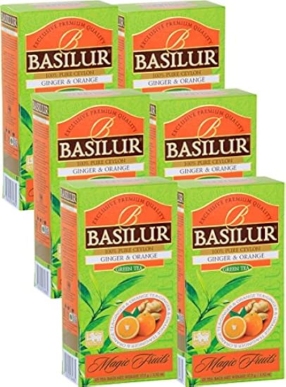 Basilur | Ginger & Orange Grün Tee | Single Origin Pure