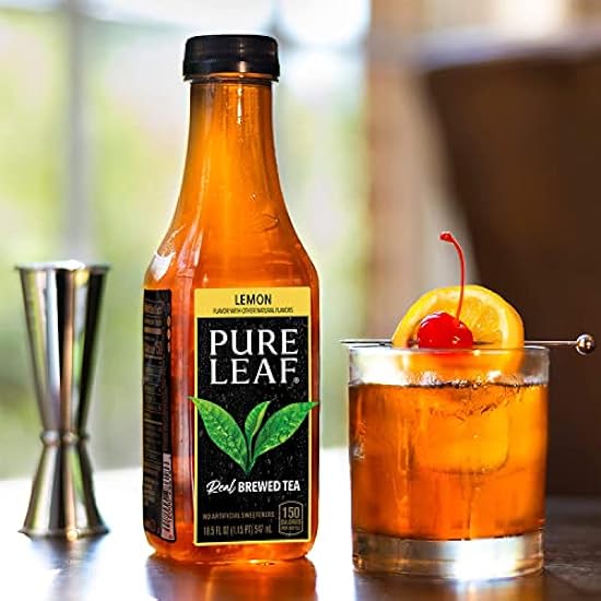 Pure Leaf Iced Tea, Sweetened, Real Brewed Schwarz Tea, Lemon, 18.5 Fl Oz (Pack of 36) 834635114