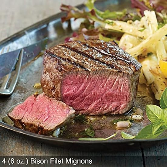 Omaha Steaks The Bison Aficionado (Bison Filet Mignons and Bison Ribeye Steaks) 964287280