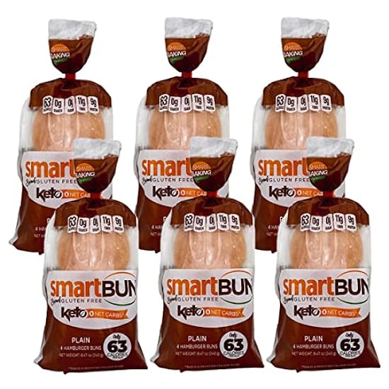 Smart Baking Company Smartbuns, Gluten Free, Sugar Free and Carb Free Buns (Plain) 350288972