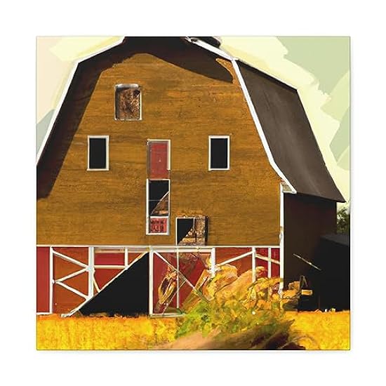 Barn in Splendor - Canvas 20″ x 20″ / Premium Gallery W