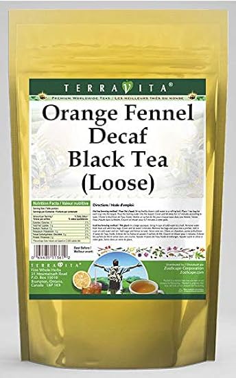 Orange Fennel Decaf Schwarz Tee (Loose) (4 oz, ZIN: 542