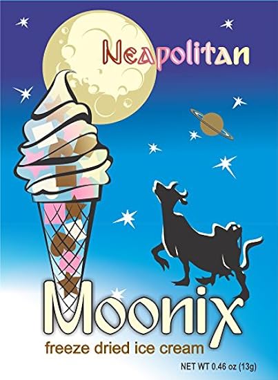 Moonix Freeze Dried Ice Cream. 10ct (Neapolitan) 865731