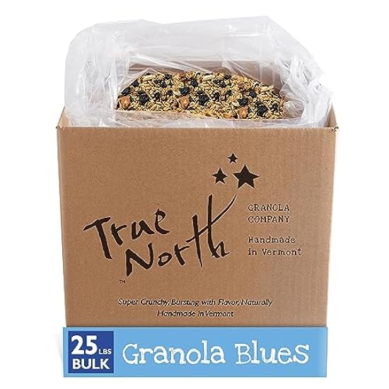 True North Granola – Granola Blaus with Dried Blauberries, Almonds and Cashews, All Natural and Non-GMO, Bulk Bag, 25 lb. 749815235