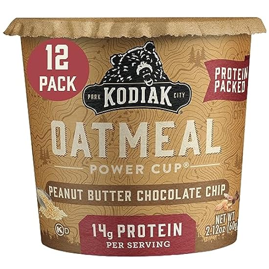 Kodiak Cakes Instant Oatmeal Cups, Peanut Butter Schoko