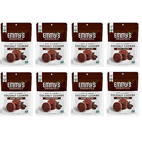 Emmy´s Organics Dark Cacao Coconut Cookies (Pack o