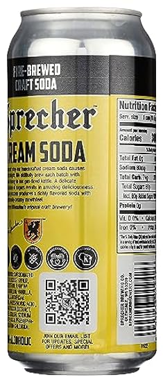 Sprecher Cream Soda Soda, 16 Fluid Ounces (Pack Of 12) 166129885