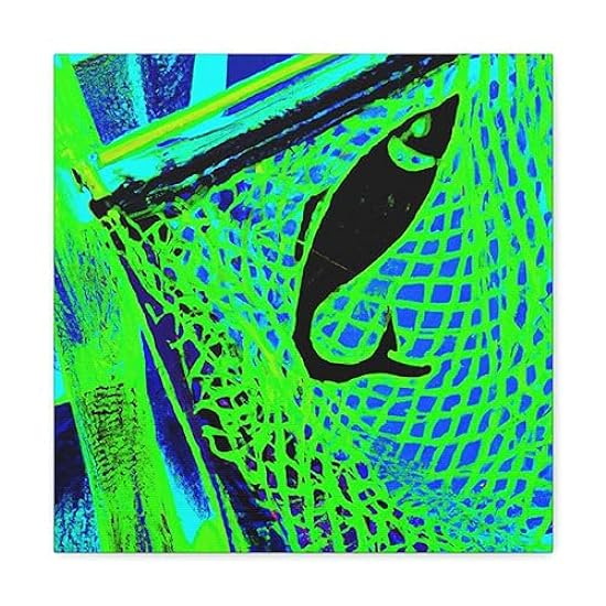 Fish Net Harvesting - Canvas 16″ x 16″ / Premium Gallery Wraps (1.25″) 902835677
