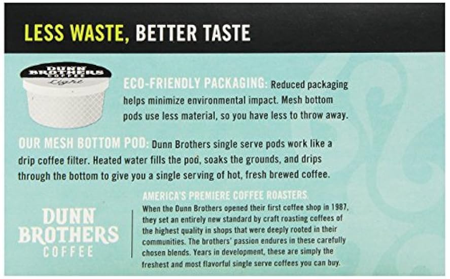 Dunn Brother´s Single Serve Kaffee, Light Blend, 12 Count (Pack of 6) 444925476