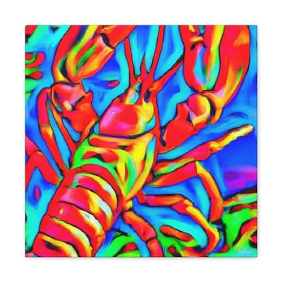 Lobster in Abstract. - Canvas 16″ x 16″ / Premium Galle