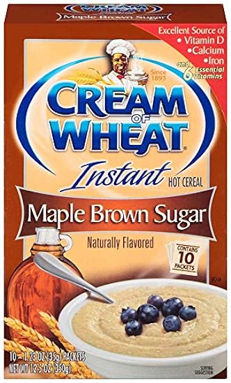 B and G Cream of Wheat Instant Maple Brown Sugar Hot Cereal, 1.5 Ounce -- 120 per case. 224601006
