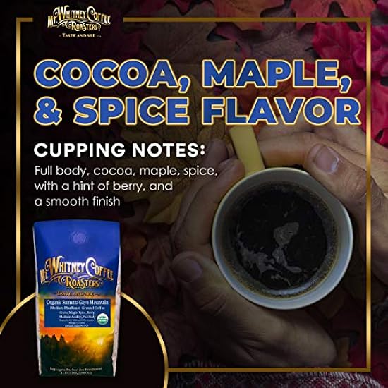 Mt. Whitney Organic Gayo Mountain Sumatra, Medium Dark Roast Kaffee (Ground, 2 Lb) 749247255