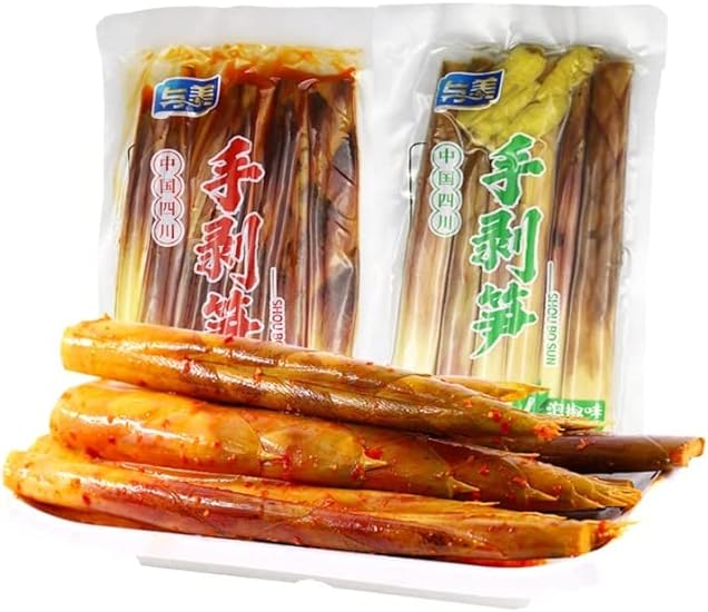 Instant hand peeled bamboo shoots 200g/pack，Pickled pep