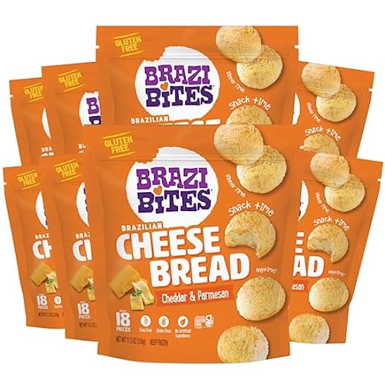 Brazi Bites Gluten-Free Brazilian Cheese Bread: Cheddar