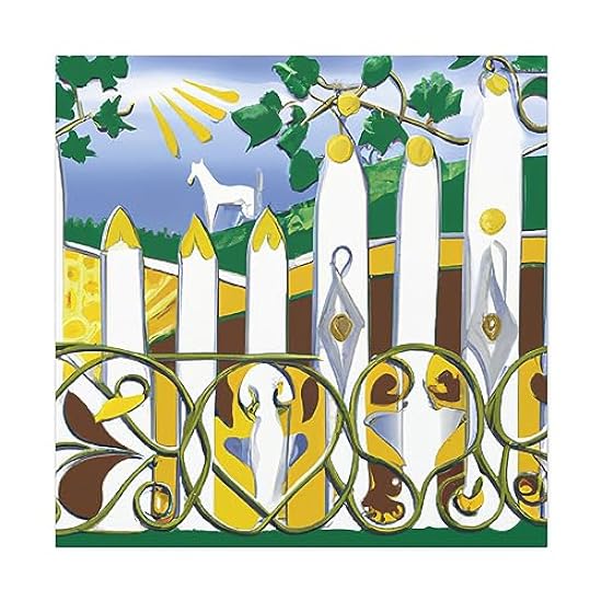 Gates to Rustic Beauty - Canvas 36″ x 36″ / Premium Gal