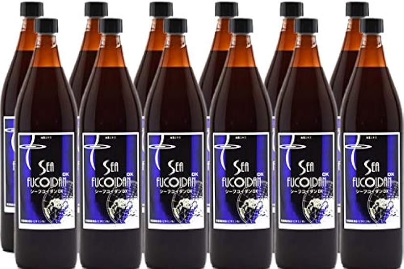 Sea Fucoidan DX 900 ml × 12 Bottles Sweetened Type with