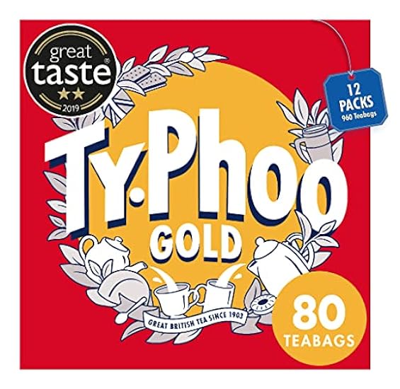 Typhoo Tee Gold Blend (Case of 12, Total 960 Teabags) 5