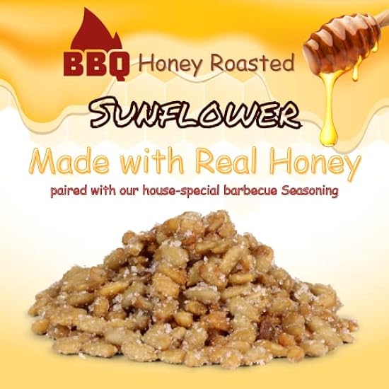 BBQ Honey Roasted Sunflower Seeds by It´s Delish, 5 lbs Bulk | Gourmet Sunflower Seeds in Honey Sugar Coating and Barbecue Seasoning, Sweet & Savory Seed Snack - Vegan, Kosher Parve 279190274
