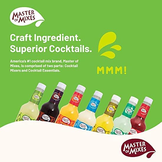 Master of Mixes Mai Tai Drink Mix, Ready To Use, 1 Liter Bottle (33.8 Fl Oz), Pack of 6 206555047