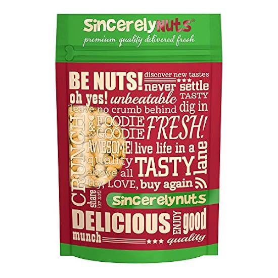 Sincerely Nuts – Large Jumbo Raw Cashews Whole and Unsalted | Five Lb. Beutel | Deluxe Kosher Snack Food | Healthy Source of Protein, Vitamin & Nutritional Mineral Content | Gourmet Quality Cashew Nut 618233401