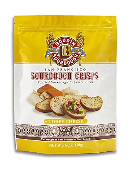 San Francisco Boudin Bakery Sourdough Crisps-Three Cheese 129249784