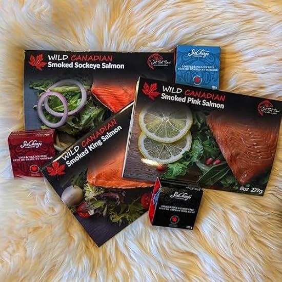 Smoked Salmon Food Gift Pack Featuring Wild Canadian Sa