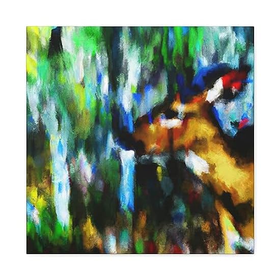 Weißtail Deer Insightful - Canvas 20″ x 20″ / Premium G