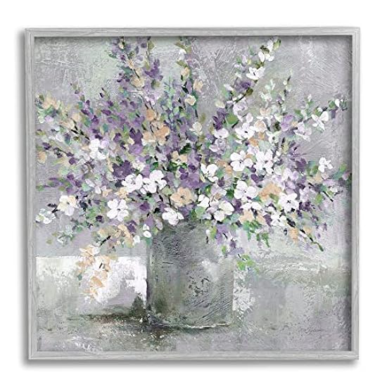 Stupell Industries Blossoming Aster Flower Bouquet Soft Purple Bouquet Painting Framed Wall Art, Design by Carol Robinson 409207453