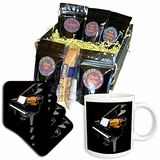 3dRose Piano - Grand Piano - Kaffee Gift Baskets (cgb_3