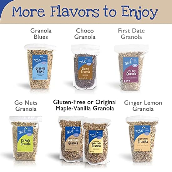 True North Granola – Gluten Free Maple Vanilla Granola, Low Carb, Nut Free and Non-GMO, Bulk Bag, 25 lb. 480438122