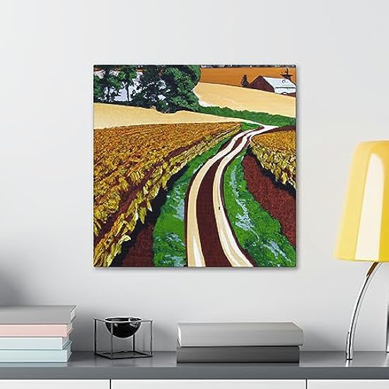 Tranquil Country Road. - Canvas 16″ x 16″ / Premium Gallery Wraps (1.25″) 324761188