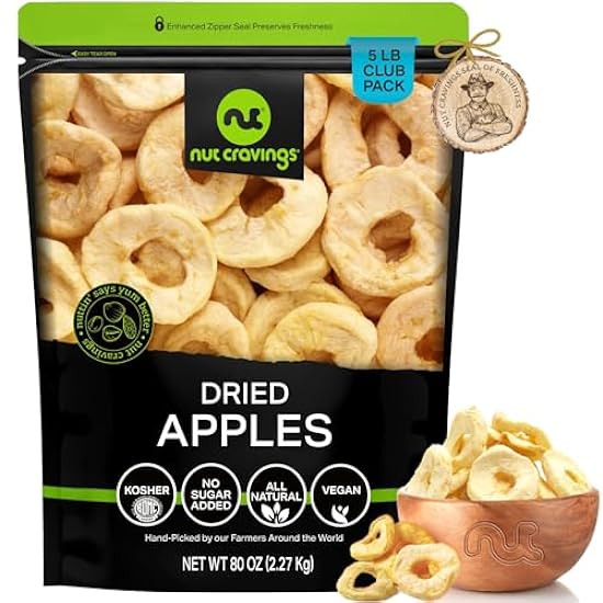 Nut Cravings Trockenfrüchte - Dried Apple Rings Slices,