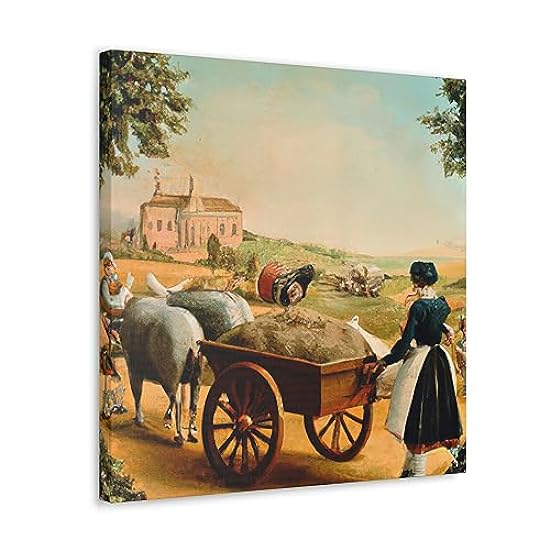 Wheelbarrow in Rococo. - Canvas 16″ x 16″ / Premium Gallery Wraps (1.25″) 858222664