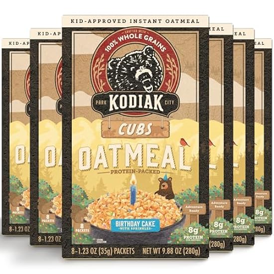 Kodiak Cakes Instant Kids Cub Oatmeal Packets - High Pr