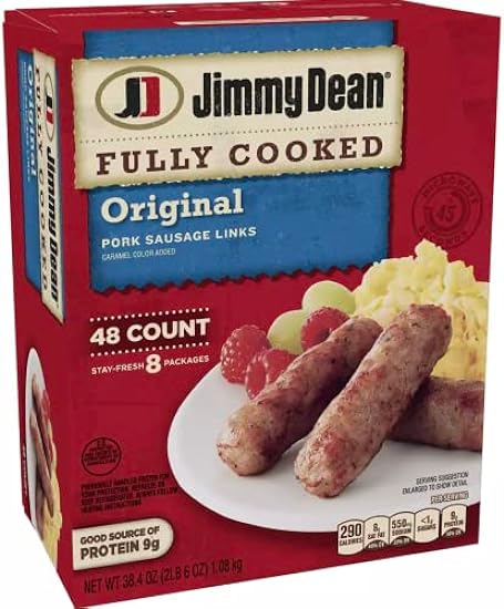 Jimmy Dean Fully Cooked Original Pork Sausage Links, 48 ct. 585285719