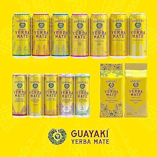 Guayaki Yerba Mate, Clean Energy Drink Alternative, Organic Tropical Uprising, 15.5oz (Pack of 12), 150mg Caffeine 557119436