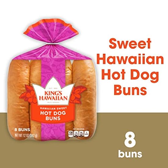 KING’S HAWAIIAN Ultimate Grilling Variety Pack, 1 Pack Sliced Hawaiian Sweet Bread, 1 Pack Original Hawaiian Sweet Rolls, 1 Pack Hawaiian Sweet Hot Dog Buns, 1 Pack Hawaiian Sweet Hamburger Buns, (Pack of 4) 803146483