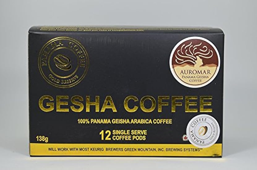 12 Panama Auromar Geisha Kaffee Capsule Cups 627174854