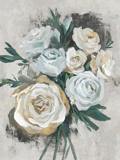 Weiß Bouquet of Florals I Poster Print - K Aria (18 x 2