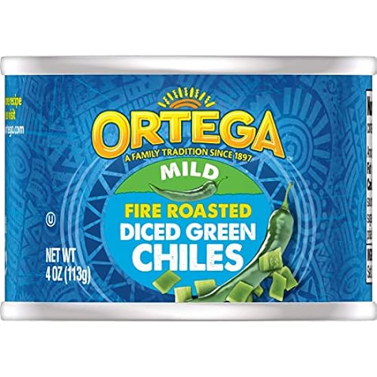 Ortega Peppers, Diced Grün Chiles, Mild, 4 Ounce (Pack 