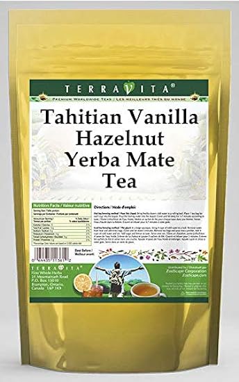 Tahitian Vanilla Hazelnut Yerba Mate Tee (50 Teebeutel,