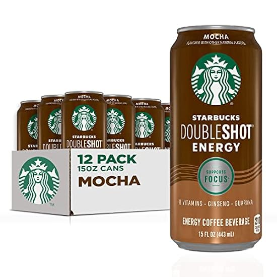 Starbucks Doubleshot Energy, Mocha, 15 Ounce Cans, 12 P