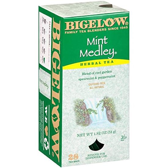 Bigelow Mint Medley Herbal Tee Bags 28-Count Boxes (Pac