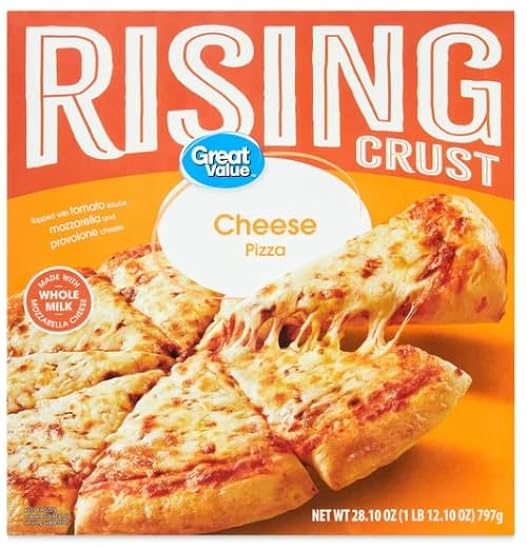 Salutem Vita - Great Value Rising Crust Cheese Pizza, 28.10 oz -- Pack of 6 86087817