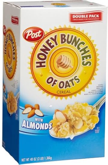Honey Bunches of Oats with Almonds Cereal, 48-Ounce Boxes (Pack of 2) 175360626